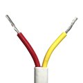 Remington Industries 16/2AWG Ga GPT Marine Duplex Stranded Wire, 25FT Lngth, Red & Yellow, Flat Boat Cbl, UL1426, 600V 16DBCRED/YEL25